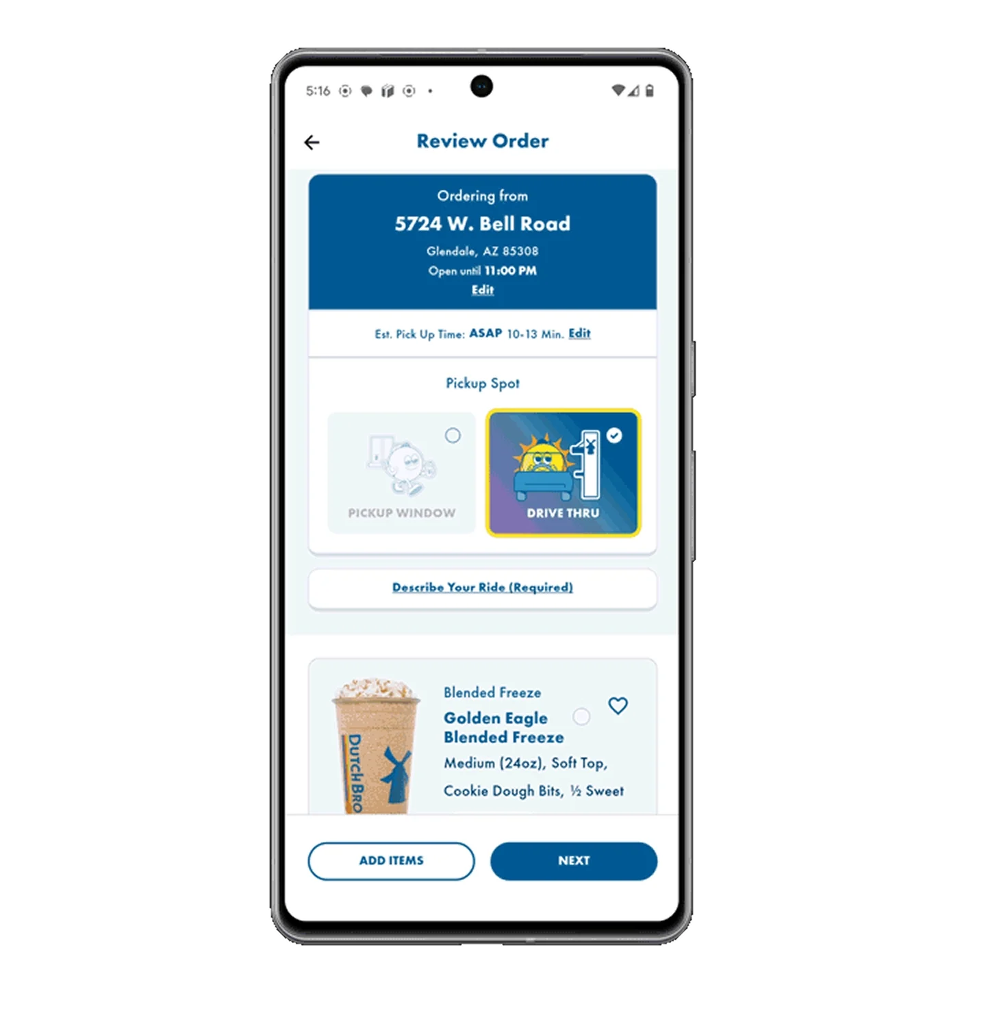 Order Ahead: Pay and Pick Up