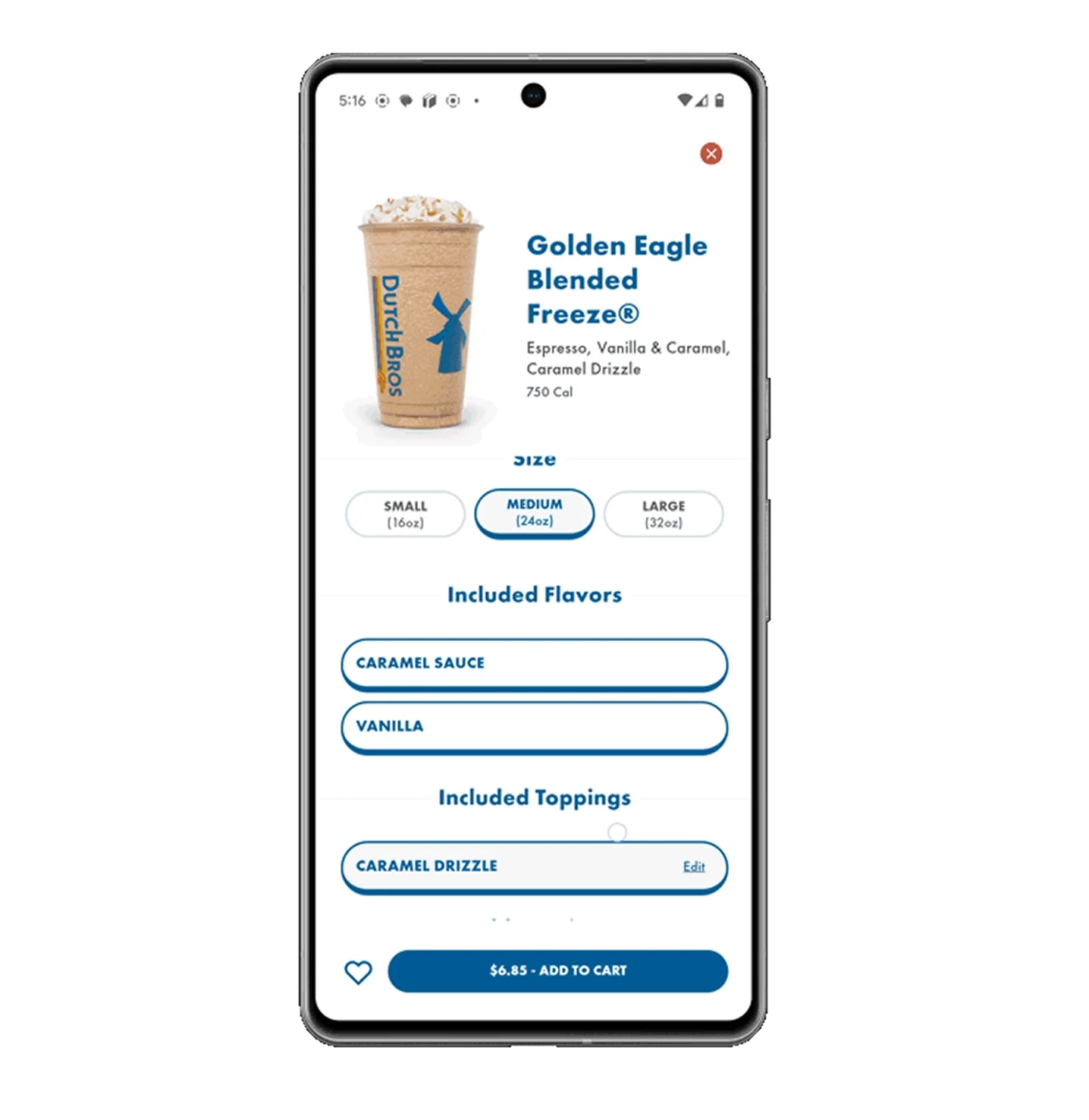 Order Ahead: Start Your Order